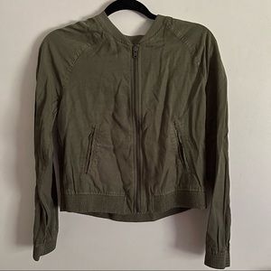 American Eagle Army Green Bomber Jacket